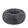 BODISEINT Modern Soft Plush Round Pet Bed for Cats or Small Dogs Mini Medium Sized Dog Cat Bed Self Warming Autumn Winter Indoor Snooze Sleeping Cozy Kitty Teddy Kennel 24 D x 8 H Dark Grey