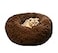BODISEINT Modern Soft Plush Round Pet Bed for Cats or Small Dogs Mini Medium Sized Dog Cat Bed Self Warming Autumn Winter Indoor Snooze Sleeping Cozy Kitty Teddy Kennel 20 D x 8 H Chocolate