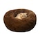 BODISEINT Modern Soft Plush Round Pet Bed for Cats or Small Dogs Mini Medium Sized Dog Cat Bed Self Warming Autumn Winter Indoor Snooze Sleeping Cozy Kitty Teddy Kennel 20 D x 8 H Chocolate