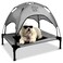 Floppy Dawg Just Chillin Elevated Dog Bed Cool Cot with Removable Canopy Shade Indoor or Outdoor Pet Use Lightweight and Portable Chill in Style on Raised Breathable Mesh Fabric