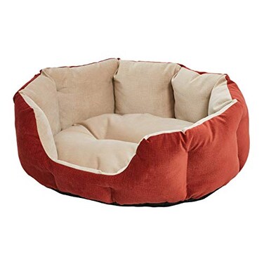 MidWest Homes for Pets QuietTime Deluxe Tulip Nesting Pet Bed RussetTan Medium