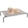 PHYEX Elevated Dog Bed for Large Dogs Raised Dog Bed with Breathable Mesh Non Slip Easy to Clean 505 Inches Grey
