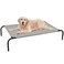 PHYEX Elevated Dog Bed for Large Dogs Raised Dog Bed with Breathable Mesh Non Slip Easy to Clean 505 Inches Grey