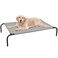 PHYEX Elevated Dog Bed for Large Dogs Raised Dog Bed with Breathable Mesh Non Slip Easy to Clean 505 Inches Grey