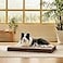 Bedsure Dog Beds Large Sized Dog Comfy Flat Pet Beds with Removable Washable Cover Orthopedic Egg Crate Foam Puppy Mat Suitable for Pet Up to 65 lbs