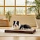 Bedsure Dog Beds Large Sized Dog Comfy Flat Pet Beds with Removable Washable Cover Orthopedic Egg Crate Foam Puppy Mat Suitable for Pet Up to 65 lbs
