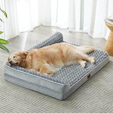 BFPETHOME Orthopedic Dog Beds for Large DogsWaterproof Sofa Dog Bed with Removable Washable Cover Big Pet Bed with Waterproof Lining and Nonskid BottomPet Bed for Large Dogs