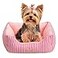 Hollypet TC Fabric Plush Small Dog Cat Bed SelfWarming Pet Bed Pink