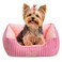 Hollypet TC Fabric Plush Small Dog Cat Bed SelfWarming Pet Bed Pink