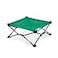 Coolaroo OnTheGo Elevated Dog Bed Foldable PopUp Travel Dog Bed with Breathable MoistureResistant Fabric Carry Bag Included Lightweight Portable Emerald Green Standard