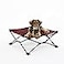 Coolaroo OnTheGo Elevated Dog Bed Foldable PopUp Travel Dog Bed with Breathable MoistureResistant Fabric Carry Bag Included Lightweight Portable Brick Standard