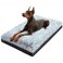 KISYYO Premium Washable Orthopedic Dog Bed 41 Extra Large Crate Mat with NonSlip Base Plush Support for Pets Up to 90 lbs Grey