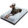 KISYYO Premium Washable Orthopedic Dog Bed 35 Extra Large Crate Mat with NonSlip Base Plush Support for Pets Up to 65 lbs Grey