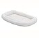 MidWest Homes for Pets XXL QuietTime Double Bolster Pet Bed White Plush 54Inch Crate Mat with Stacked Bolsters Machine Washable Secure Fit with Elastic Straps