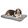 MidWest Homes for Pets Intermediate QuietTime Deluxe Gray Ombr Swirl Plush Pet Bed Machine Washable NonSkid Bottom Soft Crate Mat for 36inch Crates