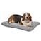 MidWest Homes for Pets Intermediate QuietTime Deluxe Gray Ombr Swirl Plush Pet Bed Machine Washable NonSkid Bottom Soft Crate Mat for 36inch Crates