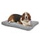MidWest Homes for Pets Intermediate QuietTime Deluxe Gray Ombr Swirl Plush Pet Bed Machine Washable NonSkid Bottom Soft Crate Mat for 36inch Crates