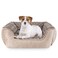 JOEJOY Rectangle Dog Bed for Large Medium Small Dogs Machine Washable Sleeping Dog Sofa Bed NonSlip Bottom Breathable Soft Puppy Bed Durable Orthopedic Calming Pet Cuddler Multiple Size Beige