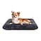 JOEJOY Dog Bed Crate Pad Deluxe Plush Washable Dog Beds Fulffy Soft Kennel Pad AntiSlip Pet Sleeping Mat for Small Dogs 23 x 18 Grey