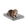 Diggs Snooz Memory Foam Dog Bed Ideally Sized Revol Dog Crate Pad Premium Orthopedic Pet Bed for Crate or Home Grey Medium