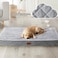WNPETHOME Orthopedic Dog Bed Medium Size Dog Waterproof Medium Dogs Bed with Removable Washable Cover MultiNeedle Quilting Dogs Crate Bed