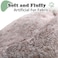 JOLLYVOGUE Dog Cat Bed Calming AntiAnxiety Pet Bed for Small Dogs Fluffy Donut Cushion for Small and Medium Pets 20