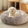JOLLYVOGUE Dog Cat Bed Calming AntiAnxiety Pet Bed for Small Dogs Fluffy Donut Cushion for Small and Medium Pets 20
