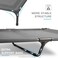 suddus Elevated Dog Bed Waterproof Outdoor Portable Raised Dogs Beds Dogs Beds Off the Floor Dog Bed Easy Clean Indoor or Outdoor Use Large Grey