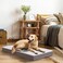 Sunheir Orthopedic Dog Bed for Large Dogs Big Waterproof Dog Crate Bed with Removable Washable Cover Egg Crate Foam Support AntiSlip Bottom Deluxe Plush Pet Bed Mat Light Grey