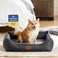 Tidore Orthopedic Dog Beds for Small Dogs Durable Egg Crate Foam Sofa Dog Bed wit Washable Removable Cover Waterproof Lining Pet Bed for Medium Dogs Dark Grey