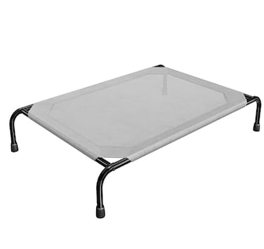 Simple Trending Raised Dog Bed for Large Dogs Waterproof XL Dog Cot Outdoor Cooling Elevated Pet Bed Load 200lb 4775 x 305 Grey
