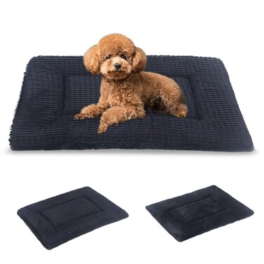 BVAGSS Reversible Dog Crate Pad Memory Foam Pet Bed Mat Soft Warm Machine Washable Sleeping Kennel Mattress for Small Medium Dogs XH079 24x18x16Dark Grey