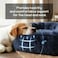 SUVAMJAM Comfort Donut Dog Bed UltraSoft Pet Bed with Neck Support 3 Sizes Machine Washable for SmallMediumLarge Dogs Cats Gray 24Lx24Wx8Th