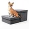 RYpetmia Foldable Dog StairsSteps 2Tier Pet Steps Storage and Adjustable Steps for Small Medium Dogs Pet Steps Storage Stepper for High Beds Sofa Pet Dog Cat