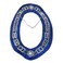 deDecoml Masonic Collar Blue Lodge Working Tools Silver Plated Blue Velvet Backing