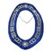 deDecoml Masonic Collar Blue Lodge Working Tools Silver Plated Blue Velvet Backing