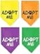 JPB 4 Pack Adopt Me Dog Bandana