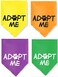 JPB 4 Pack Adopt Me Dog Bandana