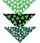 Native Pup St Patricks Day Dog Bandanas 3Pack Lucky Shamrock Green Saint Patrick Clover Bandanna St Patricks Small