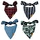 RemyRoo RemyRoo Small Dog Bandanas 4 Pack Timeless Set Premium Durable Adjustable Polyester Fabric Patented Shape Boy Dog Bandanas Pack of Bandanas for Dogs