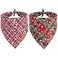 ADOGGYGO 2 Pack Dog Bandanas Christmas Stylish Plaid Snowflake Pet Scarf Premium Durable Fabric Multiple Sizes Offered Christmas Bandanas for Medium Large Dogs Pets Large
