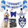 duludulu Dog Birthday Bandanas Paw Balloons Banner Outfit Hat for Dog Birthday Decorations