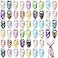 Sanwuta 50 Pcs Easter Dog Bandanas Bulk Pet Kerchief Set Bibs Triangle Scarf Dog Bandanas with Egg Rabbit Carrot Patterns for Easter Party Pet Costume Accessory Decoration256 x 177 x 177