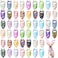 Sanwuta 50 Pcs Easter Dog Bandanas Bulk Pet Kerchief Set Bibs Triangle Scarf Dog Bandanas with Egg Rabbit Carrot Patterns for Easter Party Pet Costume Accessory Decoration256 x 177 x 177
