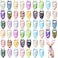 Sanwuta 50 Pcs Easter Dog Bandanas Bulk Pet Kerchief Set Bibs Triangle Scarf Dog Bandanas with Egg Rabbit Carrot Patterns for Easter Party Pet Costume Accessory Decoration256 x 177 x 177