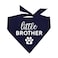 TeesTails Little Brother Family Matching Dog Bandana 218 Navy OS