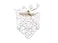 EechicSpace Princess Dog Wedding Bandana White Lace Scarf for Small Medium to Extra Large Dogs