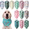 Weewooday 12 Pcs Large Dog Bandana Summer Scarf Hawaii Triangular Bibs Adjustable Washable Kerchief Pet Bandana with Fruit Leaves Patterns for Small to Large Party SuppliesSummer Patterns