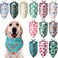 Weewooday 12 Pcs Large Dog Bandana Summer Scarf Hawaii Triangular Bibs Adjustable Washable Kerchief Pet Bandana with Fruit Leaves Patterns for Small to Large Party SuppliesSummer Patterns