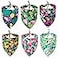 ADOGGYGO Summer Hawaii Dog Bandana 6 Pack Flamingo Fruit Pattern Triangle Summer Bandanas for Medium Large Dogs Pets Large